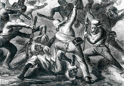 The brutual suppression of the 1857 revolt